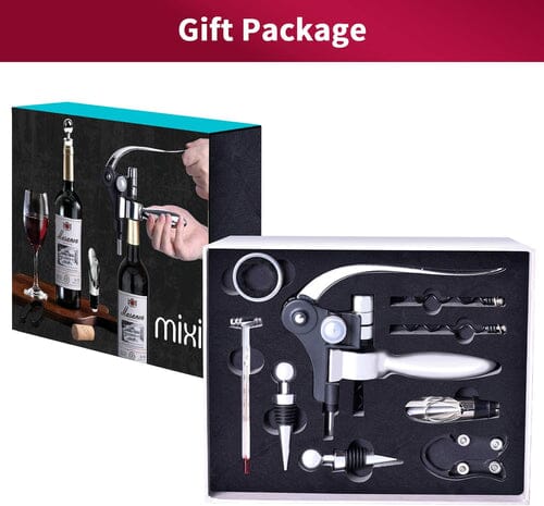 9-Piece Set: Wine Opener Set with Corkscrew, Foil Cutter, Thermometer, Stoppers & More __stock:500 Kitchen & Dining refund_fee:1200