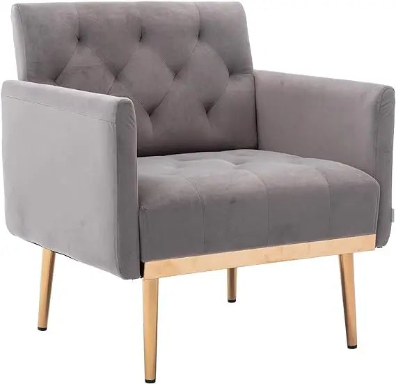 Tufted Modern Accent Chair with Arms