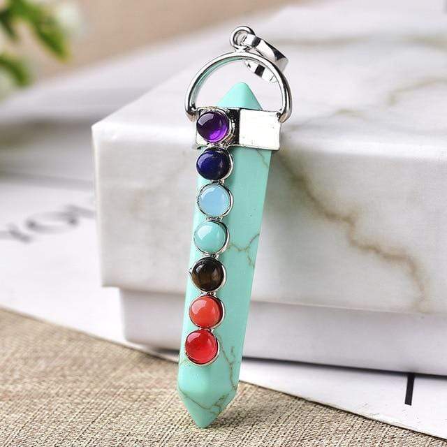 Seven Chakras Amulet Pendant Necklace