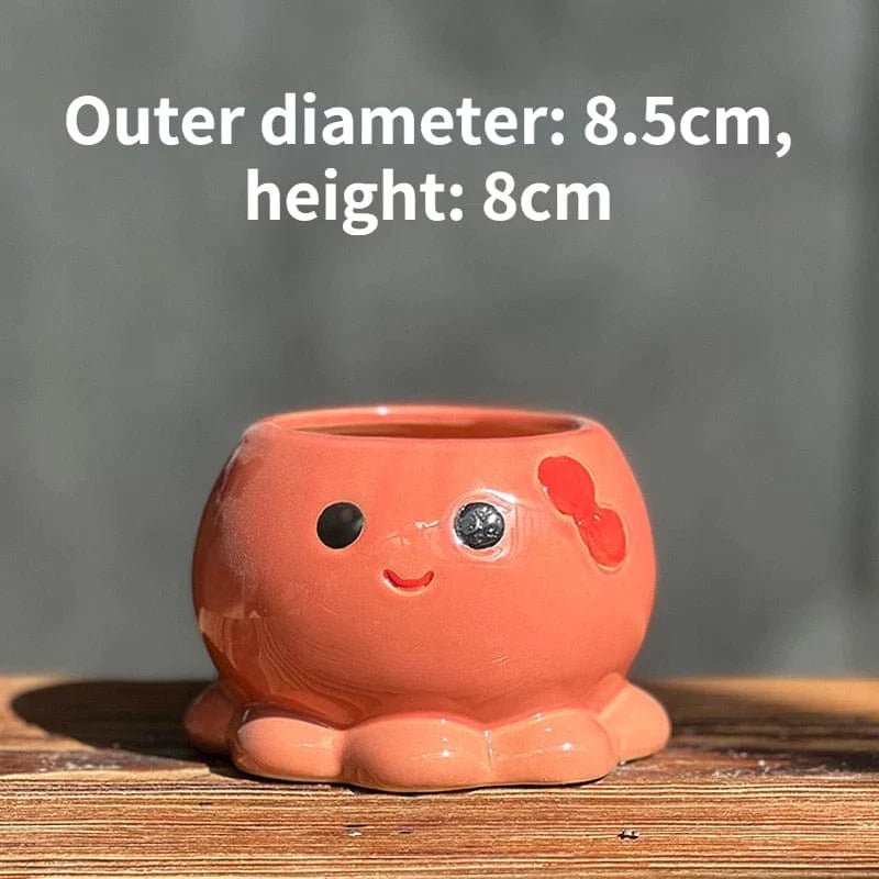 Small Octopus Mood Flowerpots