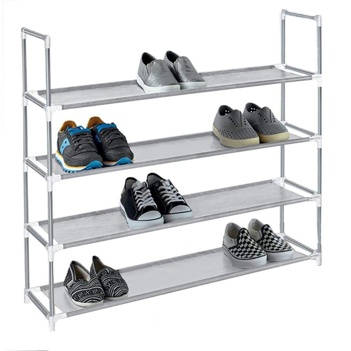 American Dream Home Goods Organizer Shoe Rack Gray __stock:500 Closet & Storage refund_fee:1200