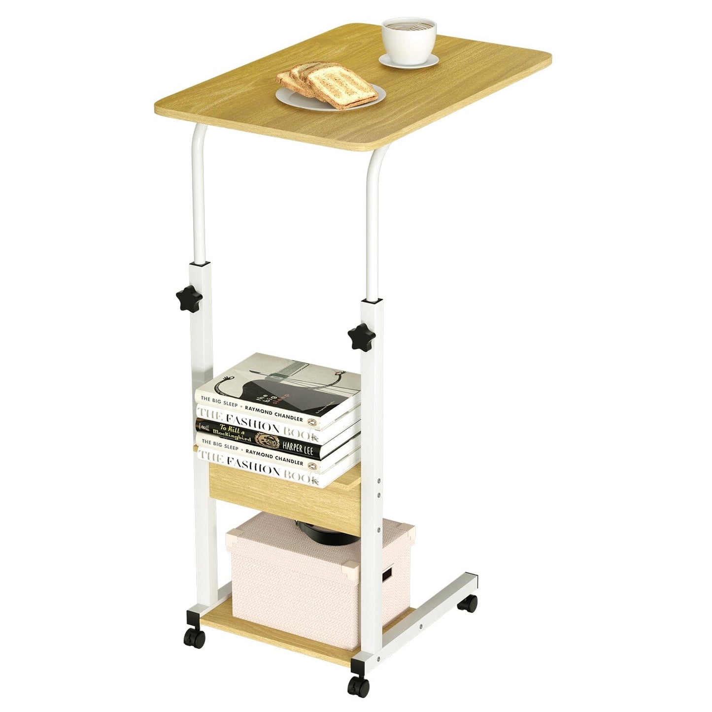 C Side Laptop Small Slim Snack Side Table Beige __stock:50 Furniture and Décor refund_fee:1800
