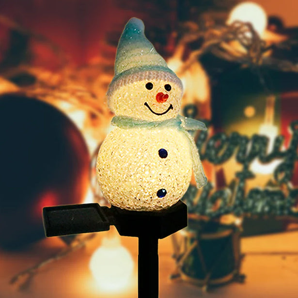 Christmas Snowman Light Solar Blue __stock:200 Holiday Decor & Apparel refund_fee:1200 show-color-swatches Warranty