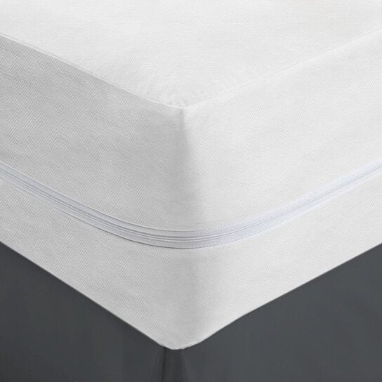 Fabric Zippered Waterproof and Bed Bug Mattress Protector __label2:BOGO 30% OFF __stock:1000 Bedding refund_fee:800