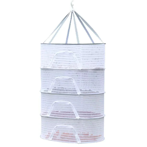 Fishing Net Hanging Dryer Bag Mesh Clothes Drying Basket Rack 4 Layer __stock:200 Kitchen & Dining refund_fee:800