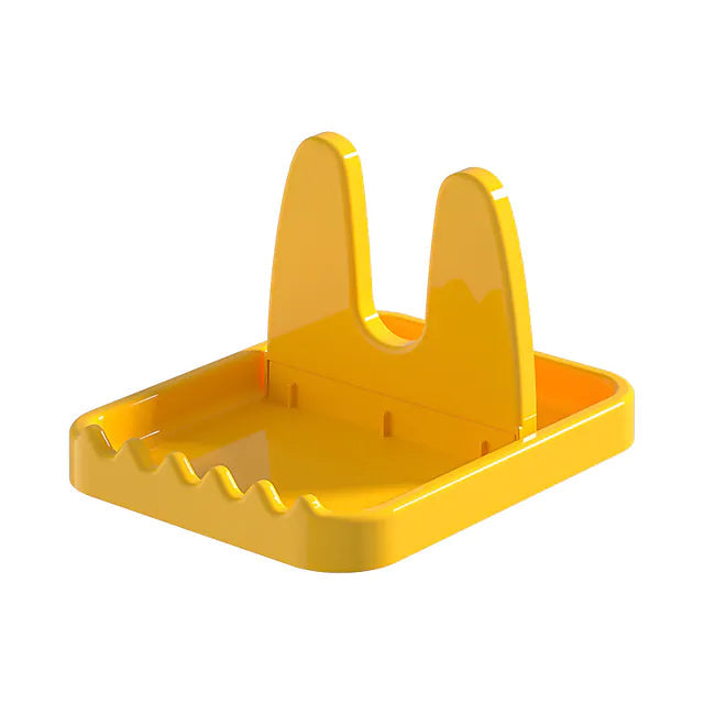 Foldable Pot Lid Rack Plastic Spoon Holder Stand Kitchen Supplies Organizer Yellow __stock:200 Kitchen & Dining refund_fee:800