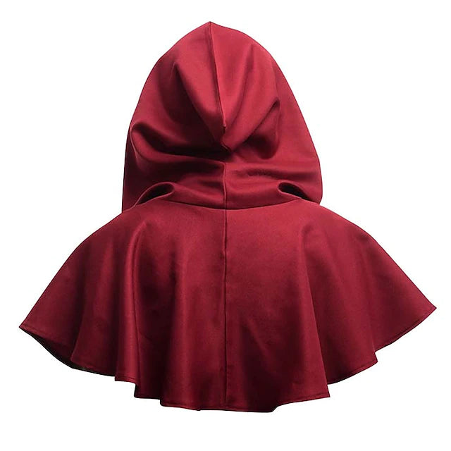 Halloween Cosplay Costume Cape Hat Dark Red __stock:200 Holiday Decor & Apparel refund_fee:800