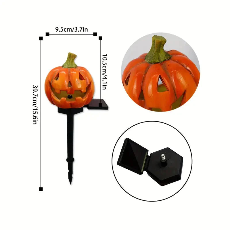 Halloween Jack-o '-lantern Solar Light __stock:200 Holiday Decor & Apparel refund_fee:1200 Warranty