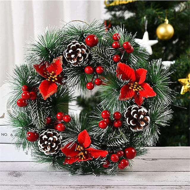 Handmade Christmas Decorative Wreaths Type 4 __stock:200 Holiday Decor & Apparel refund_fee:1200