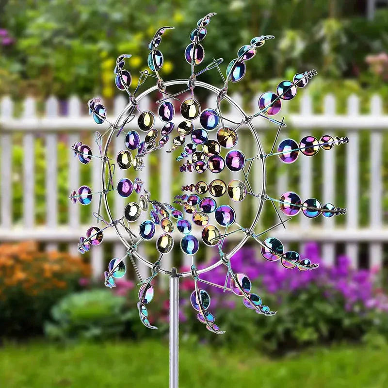 Kinetic Wind Sculptures & Spinners 3D Wind Spinner Wind Powered Wind Art Multicolor __stock:200 Garden & Patio refund_fee:1200