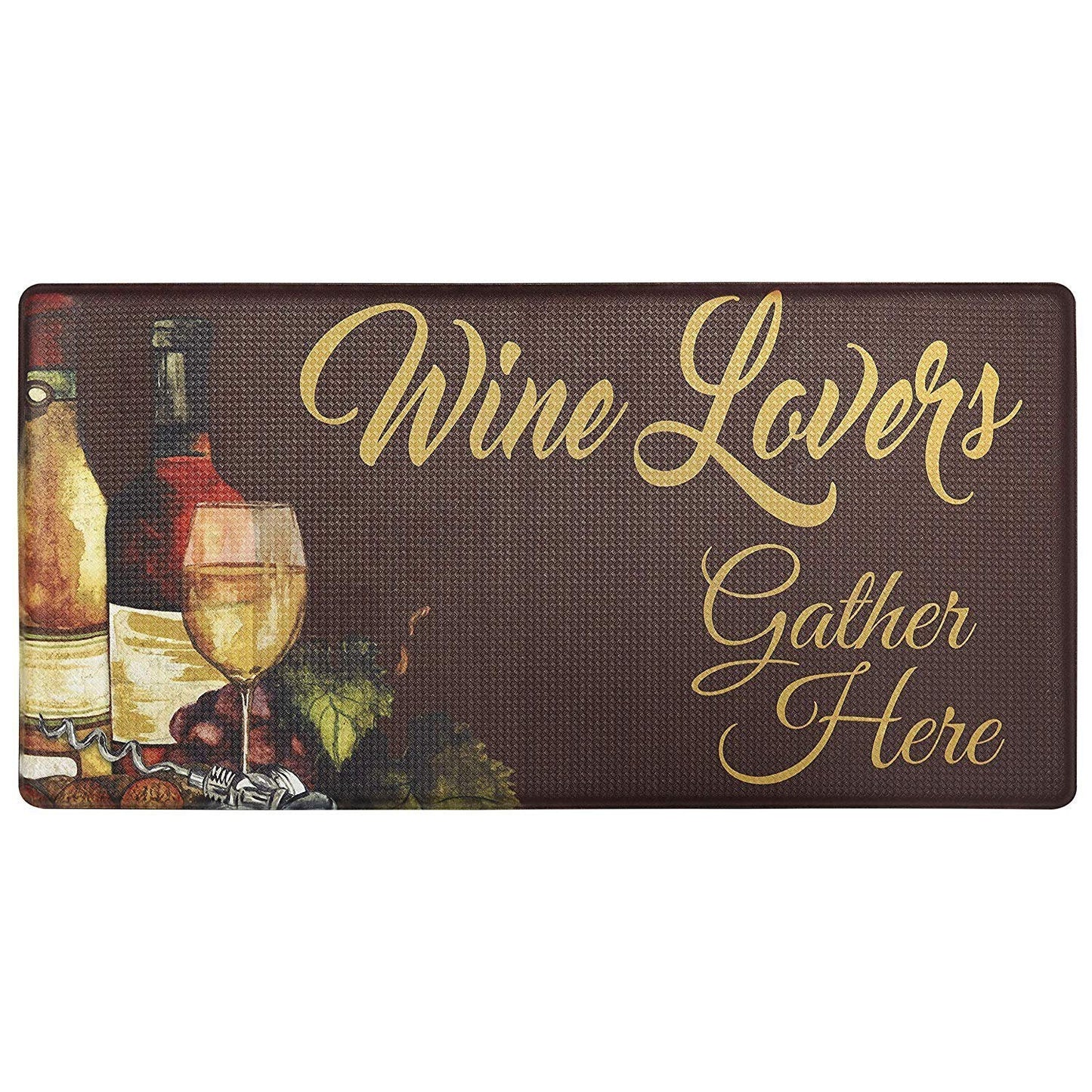 Oversized 20"x 39" Anti-Fatigue Embossed Floor Mat Wine Lovers __stock:50 Kitchen & Dining refund_fee:1200