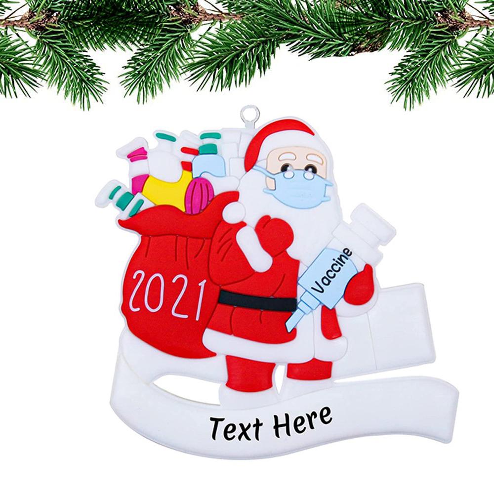 Quarantine Special Family Christmas Ornaments Personalized Gifts Santa with Dosage __stock:100 Holiday Decor & Apparel refund_fee:800
