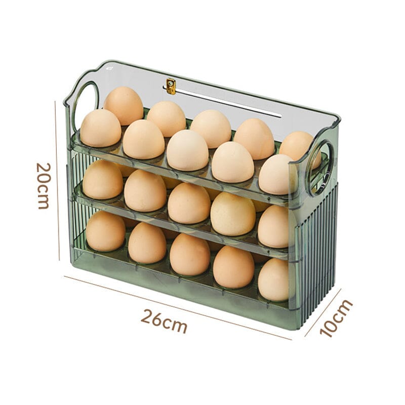Automatic Flip Egg Storage Box Green kitchen Kitchen & Dining