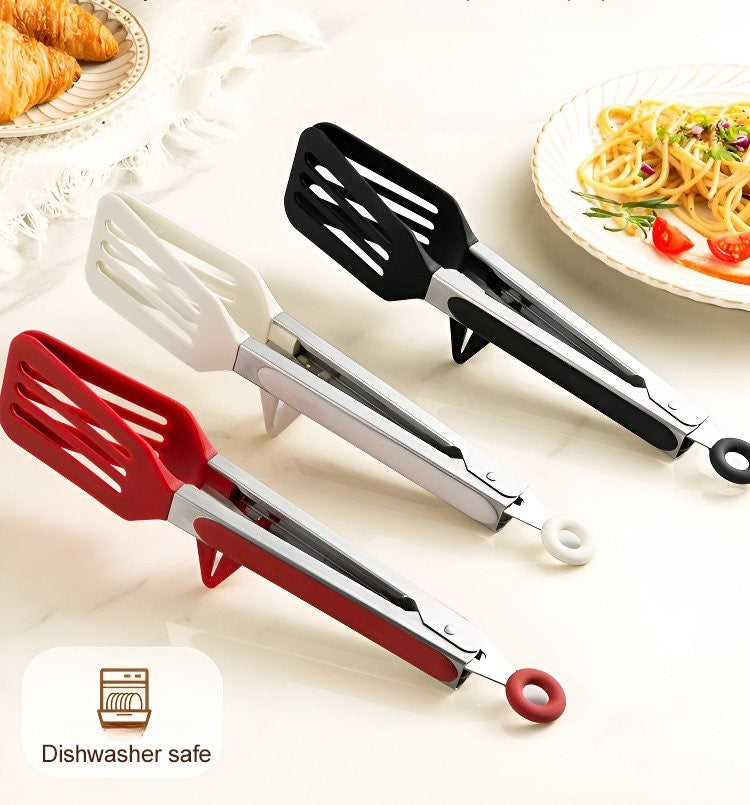 Non-Slip Silicon Tongs for Cooking Kitchen & Dining