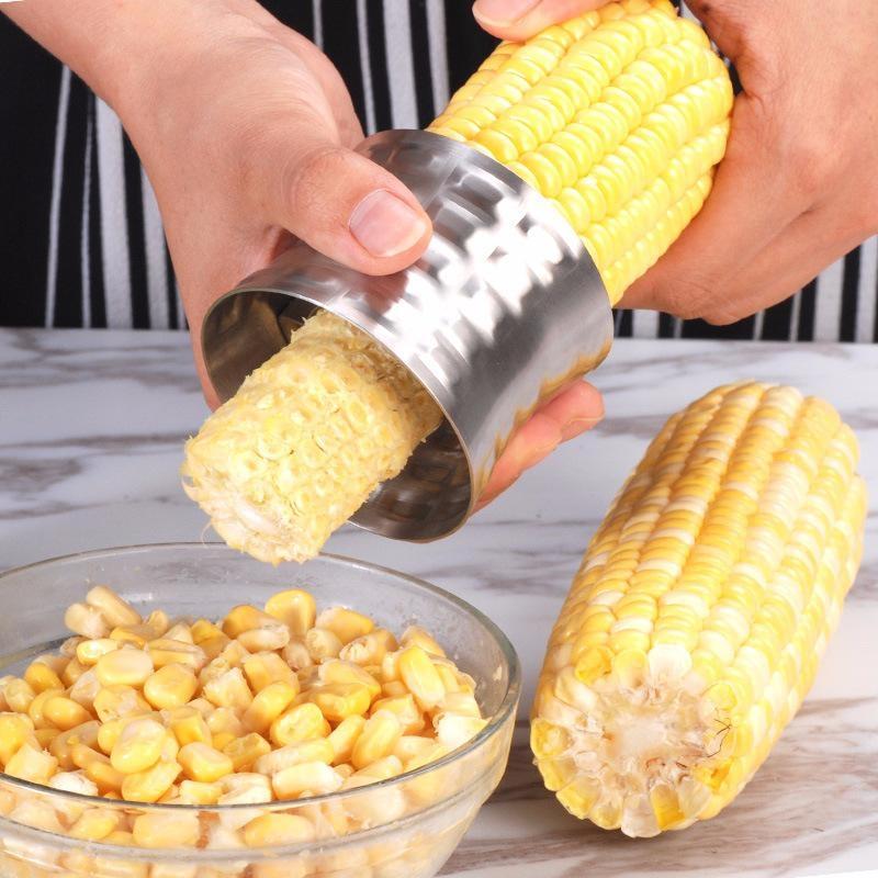 Stainless Steel Corn Stripper and Peeler Ring __stock:50 Kitchen & Dining refund_fee:800