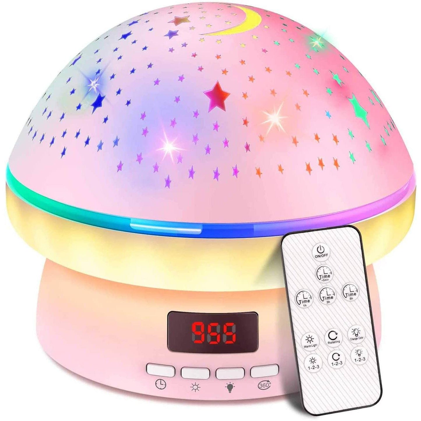 Star Projector Night Light for Kids Pink __stock:100 Indoor Lighting refund_fee:1200 Warranty