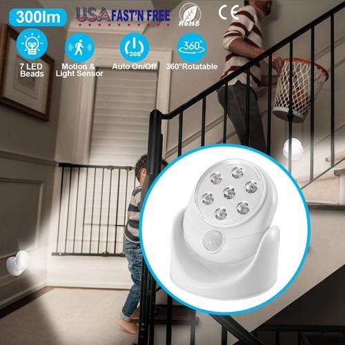 Wireless LED Spotlight 90 Degree Motion __stock:800 Indoor Lighting refund_fee:800 Warranty