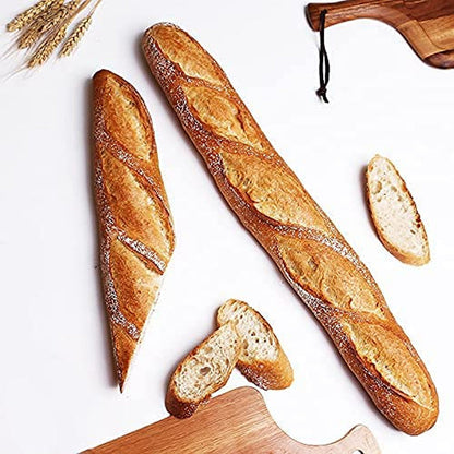 Fasmov 2 Pack Baguette Pan, 15" X 13"French Bread Baking Pan Nonstick Perforated Baguette Pan 4 Wave Loaves Loaf Bake Mold Toast Cooking Bakers Molding, Silver Bakeware Bread & Loaf Pans French Bread & Baguette Pans Home & Kitchen Kitchen & Dining