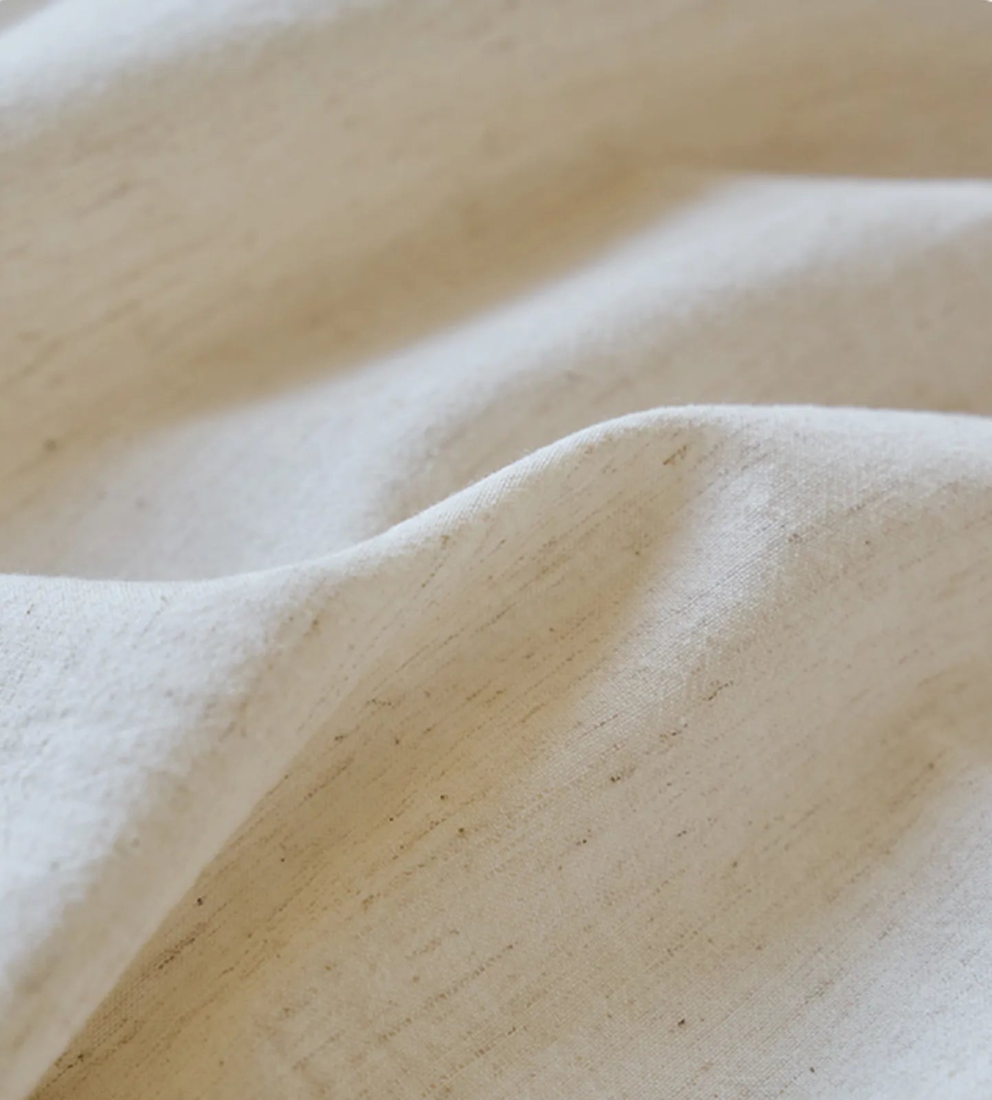 Textured Embroidered Ruffle Linen Bedding Set