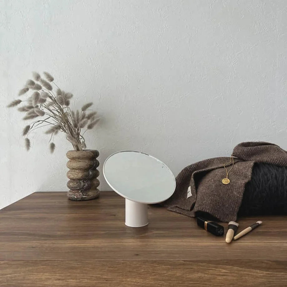 Sleek Minimalist 360° Rotating Desktop Mirror