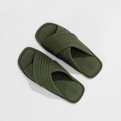 Cushioned Quilted Cotton House Slippers