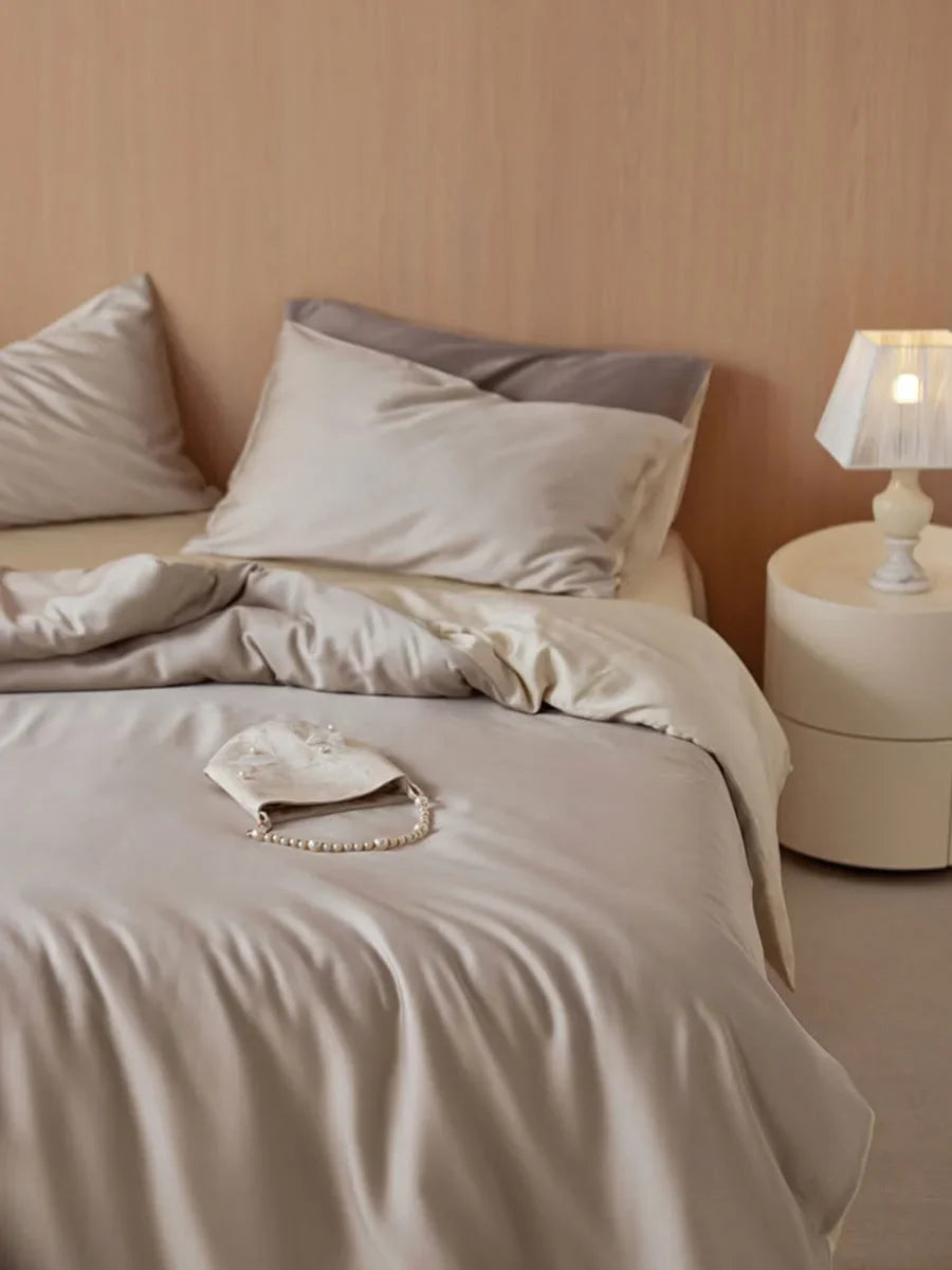 Silky-Smooth Solid Color Cooling Tencel Bedding Set