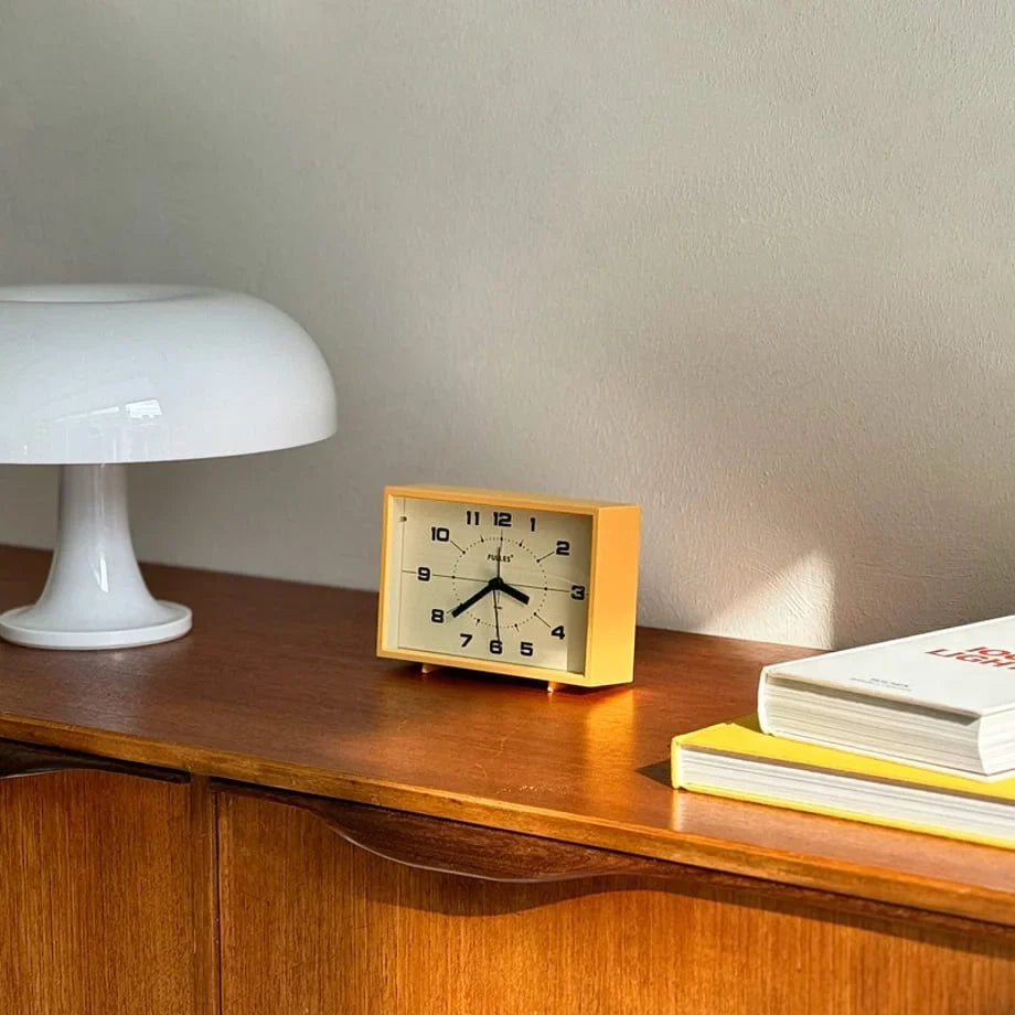 Matte Retro Analog ABS Table Clock