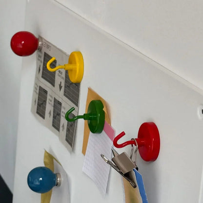 Smooth Solid Color Metal Magnetic Hooks