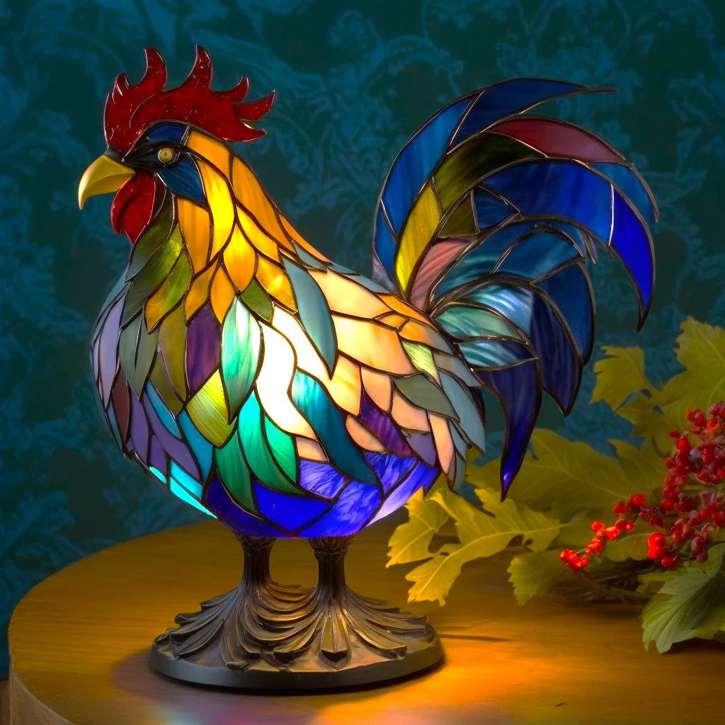 Stained Glass Animal Lamp