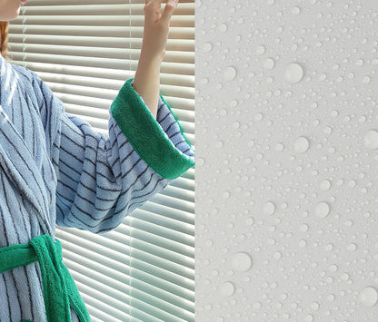 Plush Striped Long-Staple Cotton Robe
