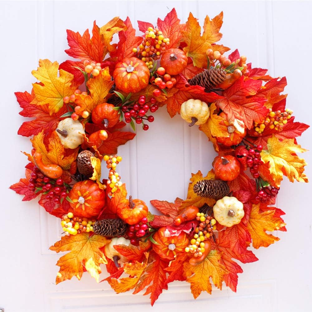 Domestar 50 PCS Thanksgiving Artificial Pumpkins and Gourds Set, 8 PCS Fake Pumpkins, 12 PCS Pinecones and Acorns, 30 PCS Fake Maple Leaves Fall Wedding Tables Centerpieces Artificial Plants & Flowers Artificial Vegetables Home & Kitchen Home Décor Products