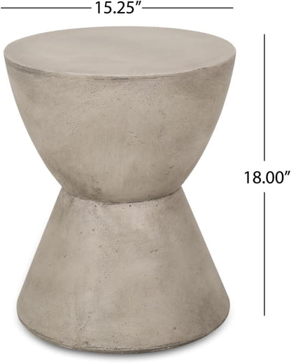 Christopher Knight Home 313408 Side Table, Light Gray End Tables Furniture Home & Kitchen Living Room Furniture Tables