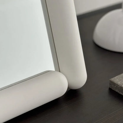 Smooth Pill-Shaped Melamine Desktop Mirror