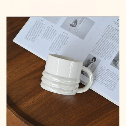 Chunky Ribbed Ceramic Mug