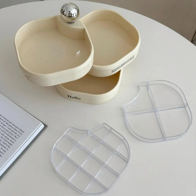 Minimalist Rotating 3-Tier Jewelry Organizer