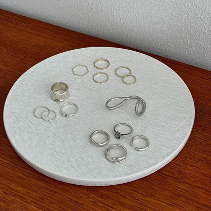 Textured Wabi-Sabi Ceramic Jewelry Tray