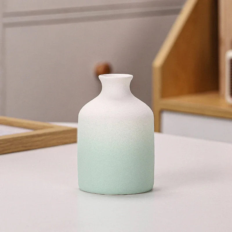 Pastel Ombre Frosted Ceramic Bud Vase
