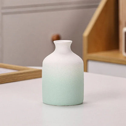 Pastel Ombre Frosted Ceramic Bud Vase