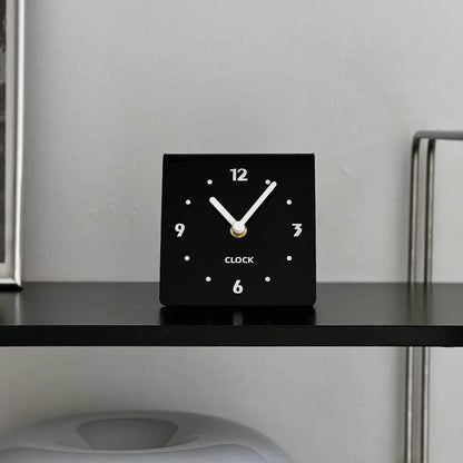 Sleek Minimalist Metal Table Clock