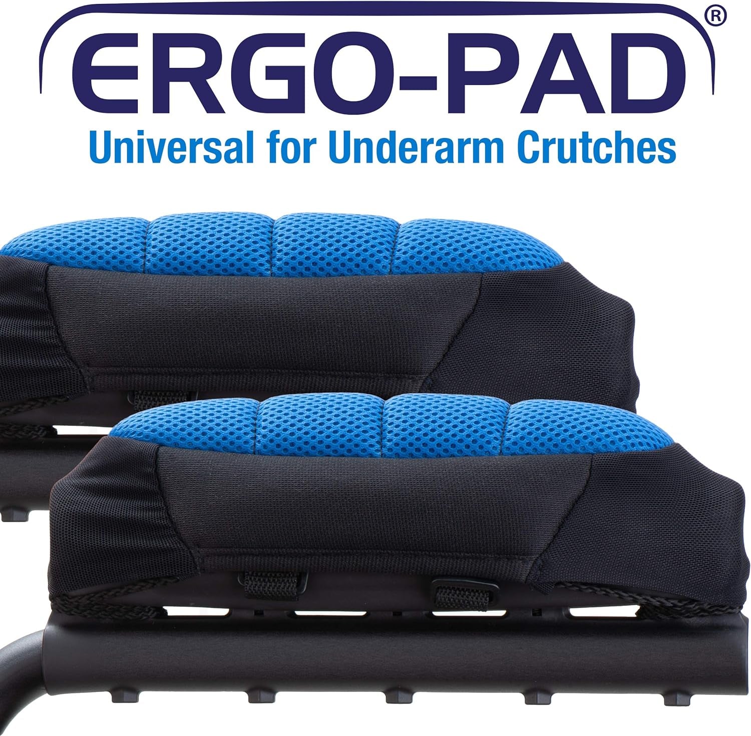 Ergopad- Soft Ergonomic Double-Layer Foam Padding for Walking Arm Crutches - Universal Underarm Double Padded Forearm Handle Crutch Pillow Covers with Lateral Cushioned Support (2 Unit Pack-Universal) Canes Crutch Accessories Crutch Pads Crutches & Accessories Medical Supplies & Equipment Mobility & Daily Living Aids Mobility Aids & Equipment