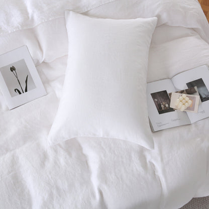 Linova White Luxury French Linen Bedding Set