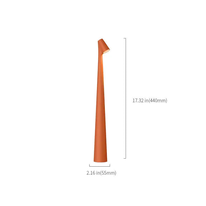 Sculptural Metal Cordless Touch Lamp