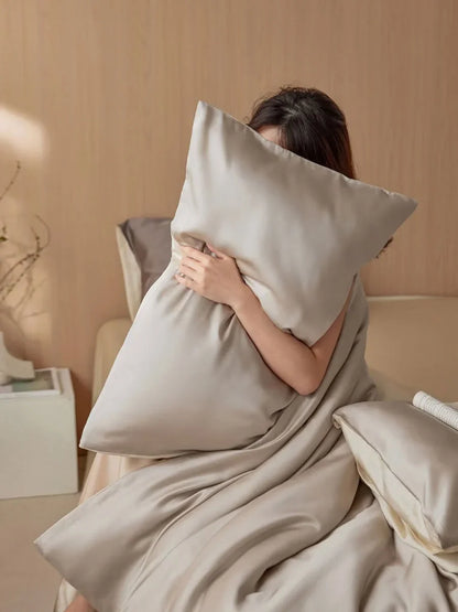 Silky-Smooth Solid Color Cooling Tencel Bedding Set