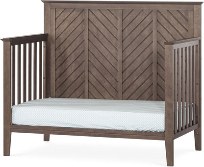 Child Craft Atwood 4-In-1 Convertible Crib, Baby Crib Converts to Day Bed, Toddler Bed and Full Size Bed, 3 Adjustable Mattress Positions, Non-Toxic, Baby Safe Finish (Cocoa Bean Brown) Baby Products Convertible Cribs Furniture Infant & Toddler Beds Nursery