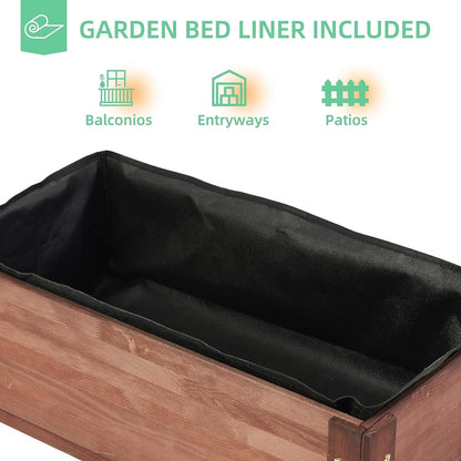 31X31X16 Inch Raised Garden Bed with Legs, Elevated Wooden Planter Box for Outdoor Plants Flowers Fruits Vegetable Herb Growing Gardening & Lawn Care Lawn & Garden Patio Planters & Container Accessories Pots Raised Beds