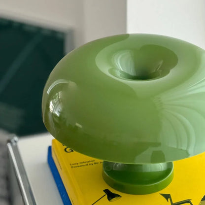 Retro Glossy Mushroom Accent Lamp