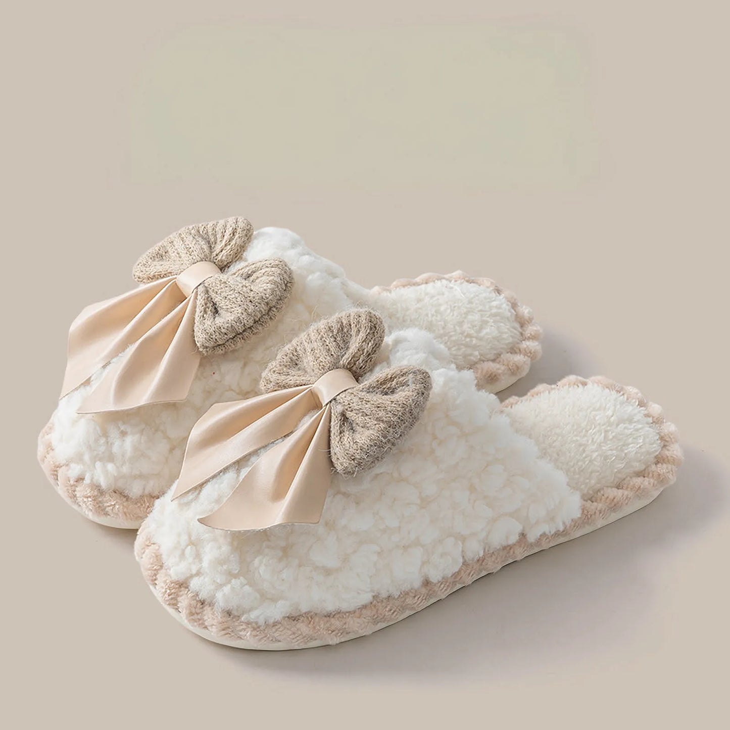 Plush Textured Fleece House Slippers