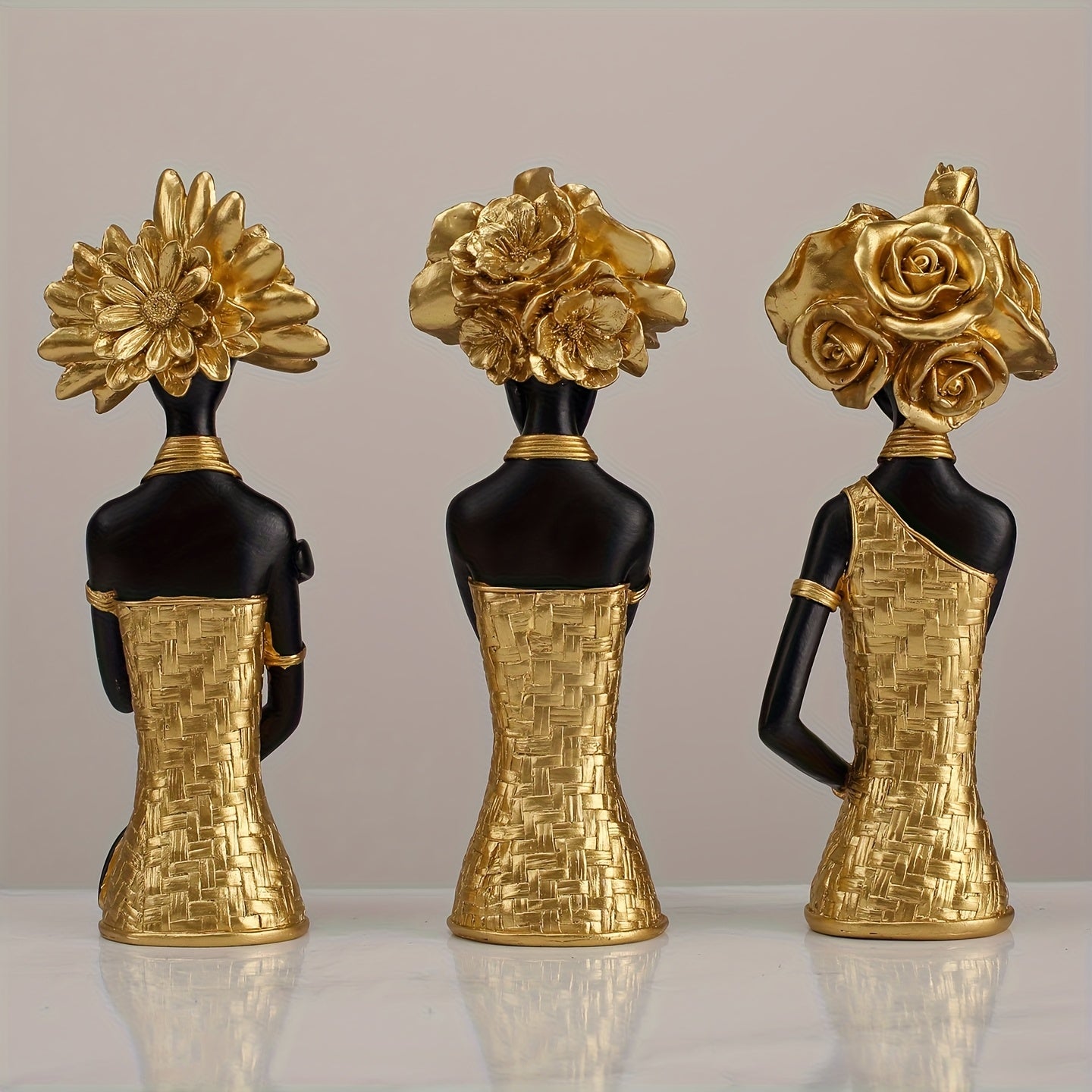 Golden Muse Expression Sculpture