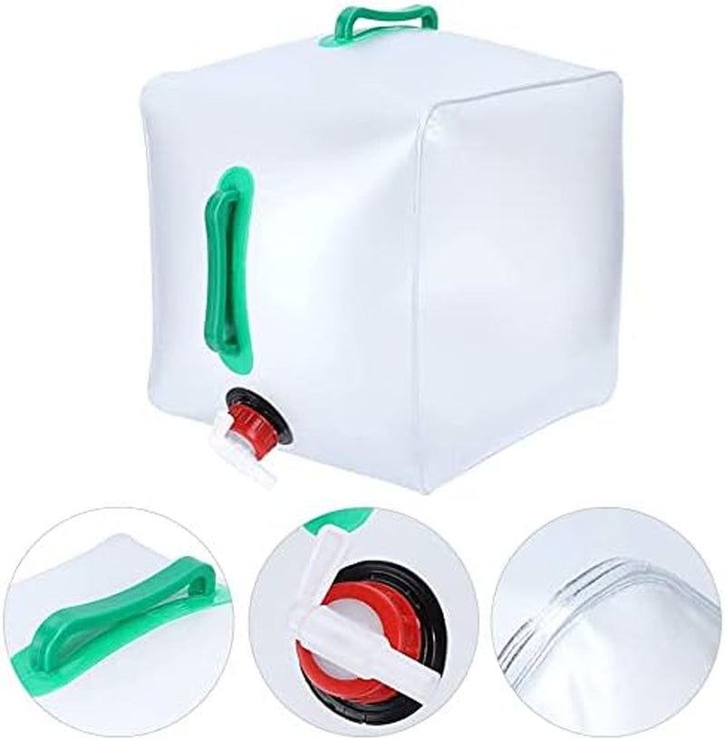 5.3 Gallon Water Carrier Premium Collapsible Water Container Bag Capacity Water Bag for Sports Outdoor Camping,Hiking & Emergency Survival Kit, Foldable Portable Water Canteen