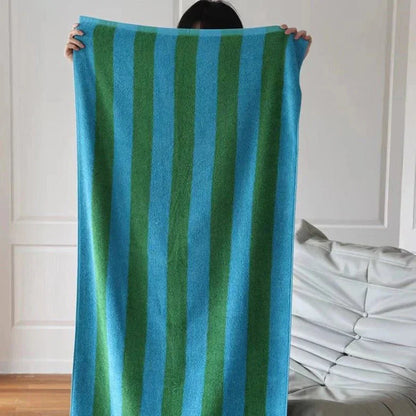 Plush Bold Stripe Cotton Towels